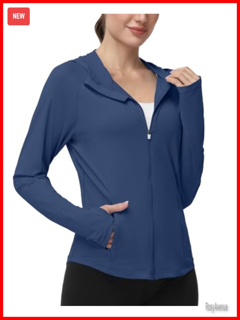 UPF 50+ Sun Protection Hoodie Jacket Lightweight Zip Up